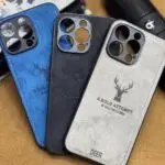 Deer Head pattern Leather Case for iPhone 15 Pro Max