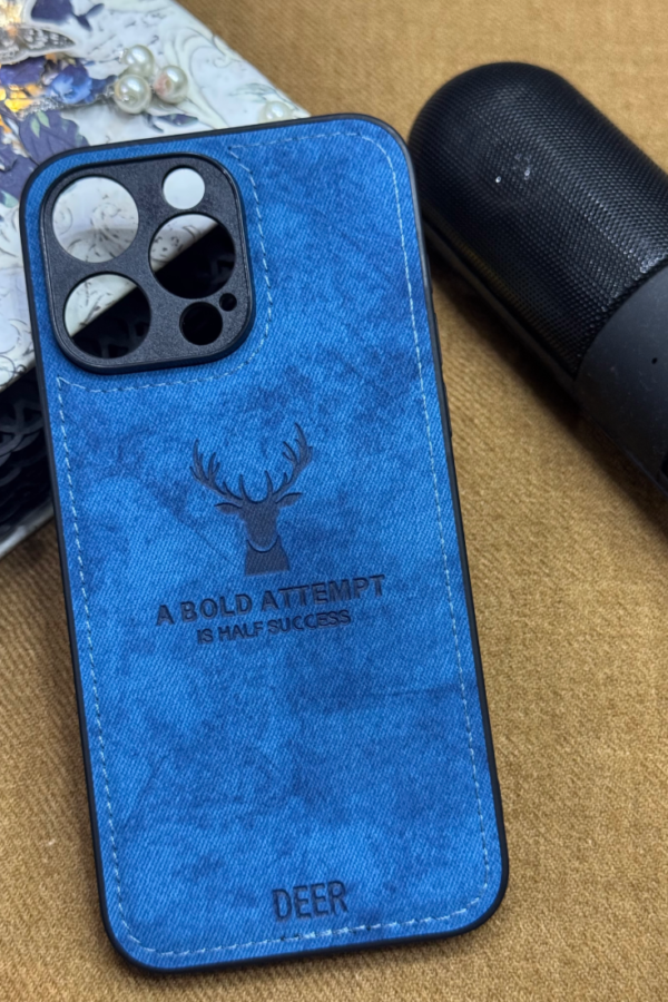 Deer Head pattern Leather Case for iPhone 15 Pro Max - Image 3