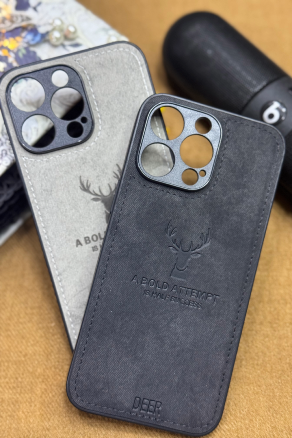 Deer Head pattern Leather Case for iPhone 15 Pro Max - Image 4