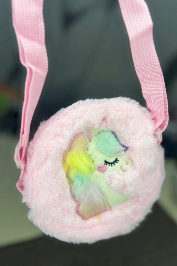 Unicorn Furry Crossbody Bag